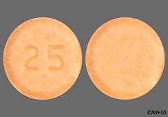 Orange Round 25 - Hydralazine Hydrochloride 25mg Tablet