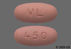 Pink Oval Vl And 450 - Valganciclovir 450mg Tablet