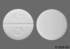 White Round 611 O - Methocarbamol 500mg Tablet