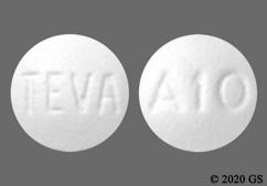 White Round A10 And Teva - Anastrozole 1mg Tablet