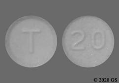 White Round 20 And T - Telmisartan 20mg Tablet