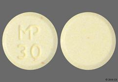 Yellow Round Mp 30 - Chlorthalidone 25mg Tablet