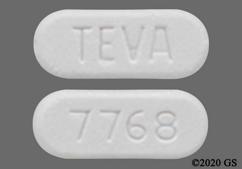 White Oblong Teva And 7768 - Everolimus 7.5mg Tablet