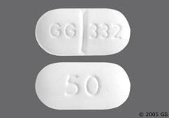 White Oblong 50 And Gg 332 - Levothyroxine Sodium 50mcg Tablet