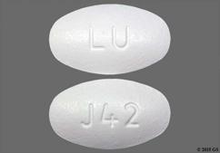 White Oval J42 And Lu - Fenofibrate 160mg Tablet
