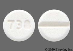 White Round 738 - Midodrine Hydrochloride 5mg Tablet