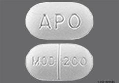 White Oval Mod 200 And Apo - Modafinil 200mg Tablet