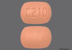 Pink Oblong C210 - Efavirenz, Emtricitabine and Tenofovir Disoproxil Fumarate 600mg-200mg-300mg Tablet