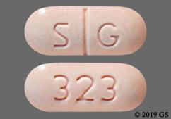 Pink Oblong S G And 323 - Metaxalone 800mg Tablet