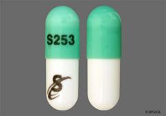 Green And White S253 S - Chlordiazepoxide Hydrochloride 25mg Capsule