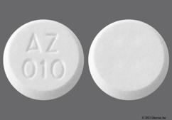 White Round Az 010 - Acetaminophen 325mg Tablet