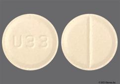White Round U33 - Lorazepam 1mg Tablet