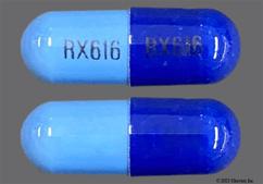 Blue Rx616 Rx616 - Doxycycline Monohydrate 100mg Capsule