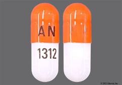 White And Orange An 1312 - Pregabalin 75mg Capsule