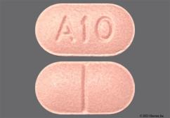 Purple Oblong A10 - Colchicine 0.6mg Tablet