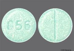 Green-Yellow Round 856 - Triamterene / Hydrochlorothiazide 37.5mg-25mg Tablet