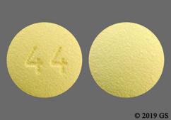 Yellow Round 44 - Tadalafil 5mg Tablet