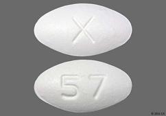 White Oval X And 57 - Raloxifene Hydrochloride 60mg Tablet