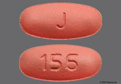 Pink Oval 156 And J - Valganciclovir 450mg Tablet