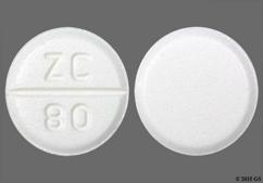 White Round Zc 80 - Lamotrigine 100mg Tablet