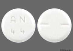 White Round An 44 - Primidone 50mg Tablet