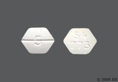 White Hexagon 54 773 And 5 - Haloperidol 5mg Tablet