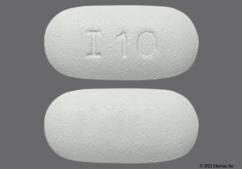 White Oblong I 10 - Ibuprofen 800mg Tablet