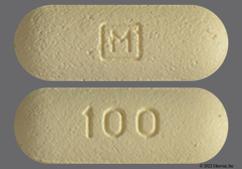 Yellow Oval M And 100 - Posaconazole 100mg Delayed-Release Tablet
