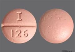 Beige Round I / 126 - Labetalol Hydrochloride 100mg Tablet