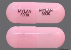 Pink Mylan 8030 Mylan 8030 - Lansoprazole 30mg Delayed-Release Capsule
