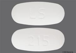 White Oval 215 And Ls - Fenofibrate 160mg Tablet
