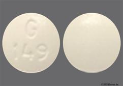 White Round G 149 - Butalbital / Acetaminophen / Caffeine 50mg-325mg-40mg Tablet