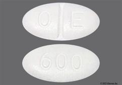 White Oval 600 And O E - Gabapentin 600mg Tablet