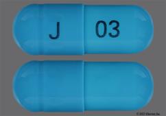 Blue J 03 - Amlodipine Besylate / Benazepril Hydrochloride 10mg-40mg Capsule