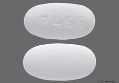 White Oblong Ip 466 - Ibuprofen 800mg Tablet