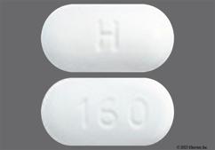 White Oblong 160 And H - Irbesartan 300mg Tablet