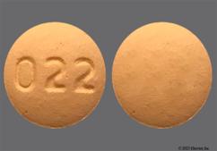 Yellow-Orange Round 022 - Cyclobenzaprine Hydrochloride 10mg Tablet