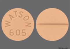 Beige Round Watson 605 - Labetalol Hydrochloride 100mg Tablet