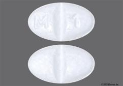 White Oval M 1 - Metoprolol Succinate 25mg Extended-Release Tablet