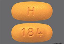 Brown Oval 184 And H - Valsartan 160mg Tablet