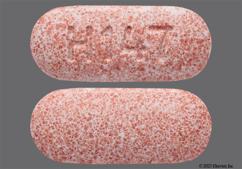 Pink Oblong H 147 - Lisinopril 20mg Tablet