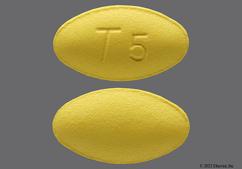 Yellow Oval T 5 - Tadalafil 5mg Tablet