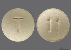 Yellow Round T And 11 - Famotidine 20mg Tablet