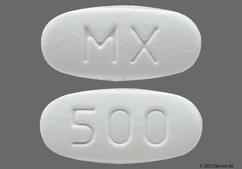 White Oval 500 And Mx - Metformin Hydrochloride 500mg Extended-Release Tablet