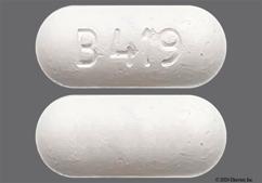 Yellow Oblong B419 - Meloxicam 15mg Tablet