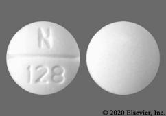 White Round N 128 - Methadone Hydrochloride 10mg Tablet