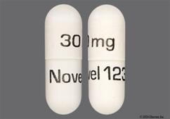 White 30 Mg Novel 123 - Temazepam 30mg Capsule