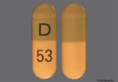 Green And Orange D 53 - Tamsulosin Hydrochloride 0.4mg Capsule
