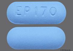 Blue Oblong Ep 170 - Diflunisal 500mg Tablet