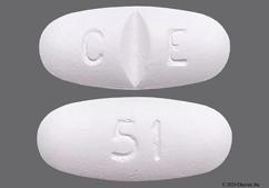 White Oval C E And 51 - Gemfibrozil 600mg Tablet